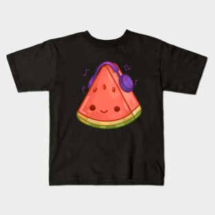 Musical Watermelon Slice Kids T-Shirt